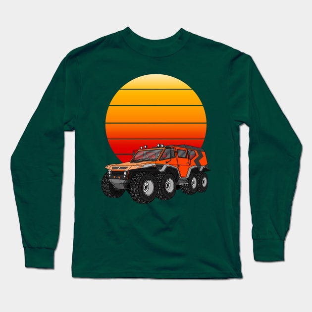 AV toros Shaman 8x8 All-Terrain Vehicle Long Sleeve T-Shirt by Guyvit